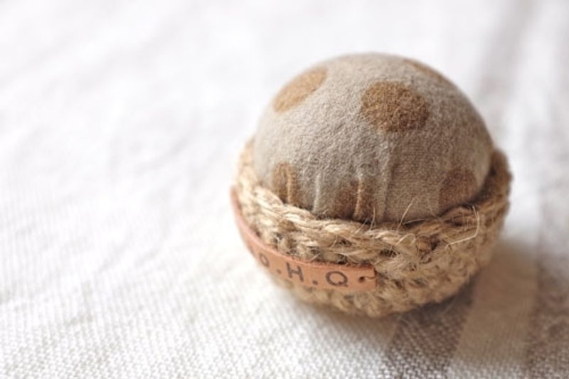 彩色糖果。麻线针插 [可可豆豆] - 其他 - 其他材质 卡其色