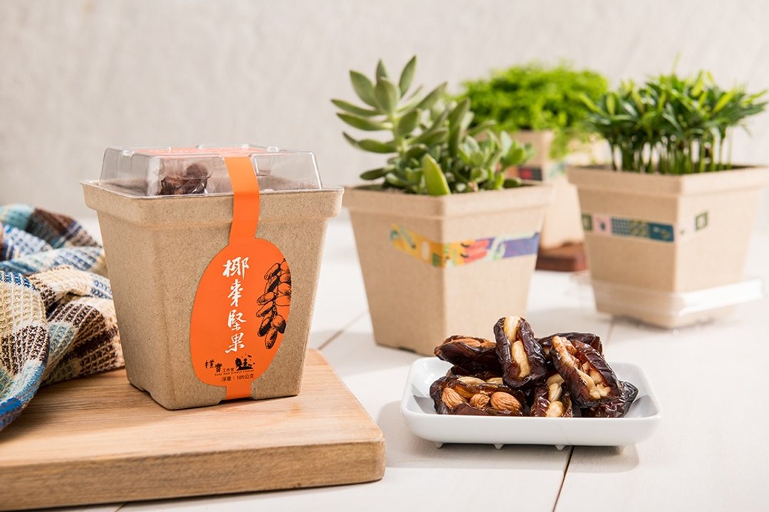 椰枣坚果-再生纸罐装【朴实工作室】 - 零食/点心 - 新鲜食材 
