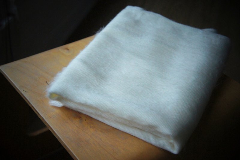 Vista[见闻]，南美洲，手作羊驼披肩 (2015 A/W) - 丝巾 - 其他材质 白色