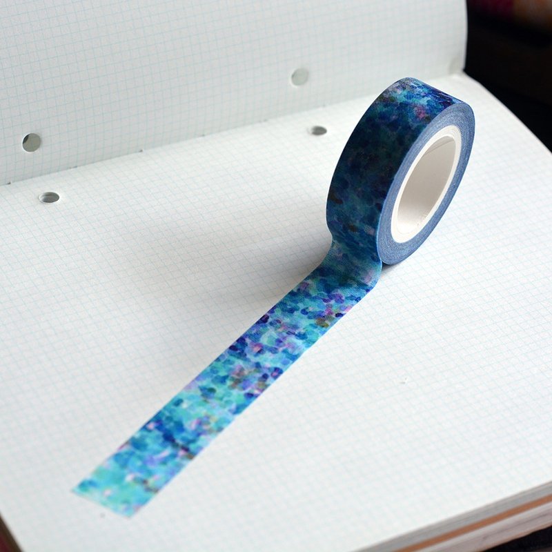 ◆◆年终特价◆◆【印度绣村自足企划】现代印象-恒河 - 纸胶带 - 纸 蓝色