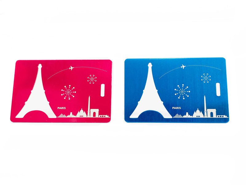 行李开瓶吊卡│2色│巴黎天际线│背面可写上旅客信息 - 行李吊牌 - 不锈钢 多色