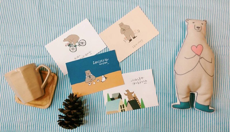 2015/咻咻熊明信片一次拥有(四款入) - 卡片/明信片 - 纸 