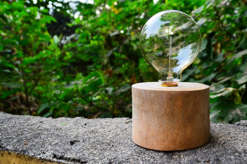 NO.1 (含爱迪生灯泡&樟木底座&可调光) - 灯具/灯饰 - 木头 咖啡色