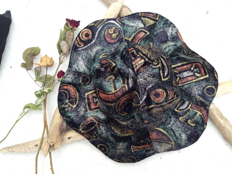 【Qucky】绝世美帽／大檐花帽 - 帽子 - 其他材质 黑色