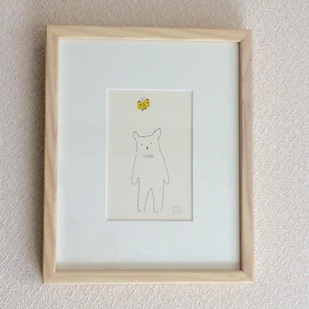 Framed mimeograph post card - 海报/装饰画/版画 - 纸 