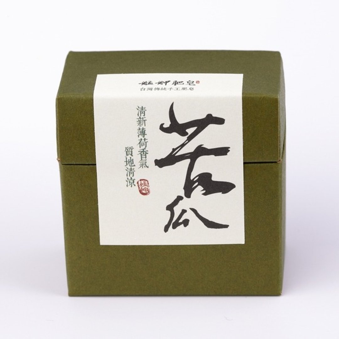 【艋舺肥皂】经典苦瓜皂120g-清爽宜人/薄荷/手工皂 - 脸部清洁/卸妆用品 - 其他材质 绿色