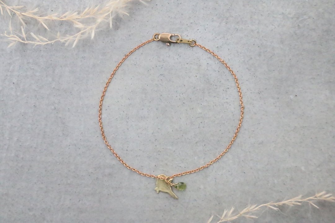 碧玺 手链 0413 小小鸟 - 手链/手环 - 宝石 绿色