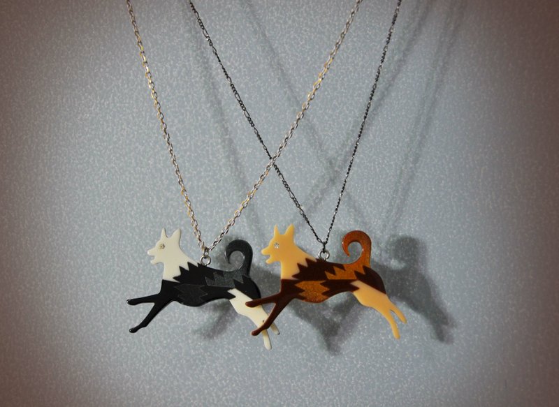 小狗好开心Funky Dog<项链> - 项链 - 压克力 