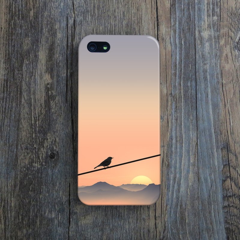 OneLittleForest - 原创手机保护壳- iPhone 4, iPhone 5, iPhone 5c- 倦鸟知返 - 手机壳/手机套 - 塑料 咖啡色