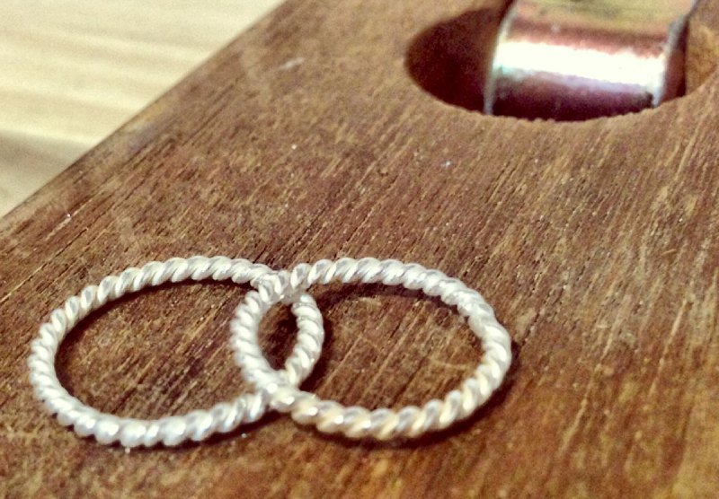 舞伶【MR008】手工.手作.纯银戒.男戒.女戒.对戒 - 戒指 - 其他金属 灰色