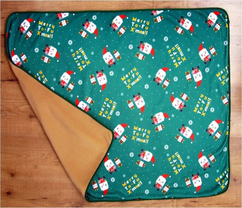 圣诞豆腐人毛毯 - 被子/毛毯 - 其他材质 绿色