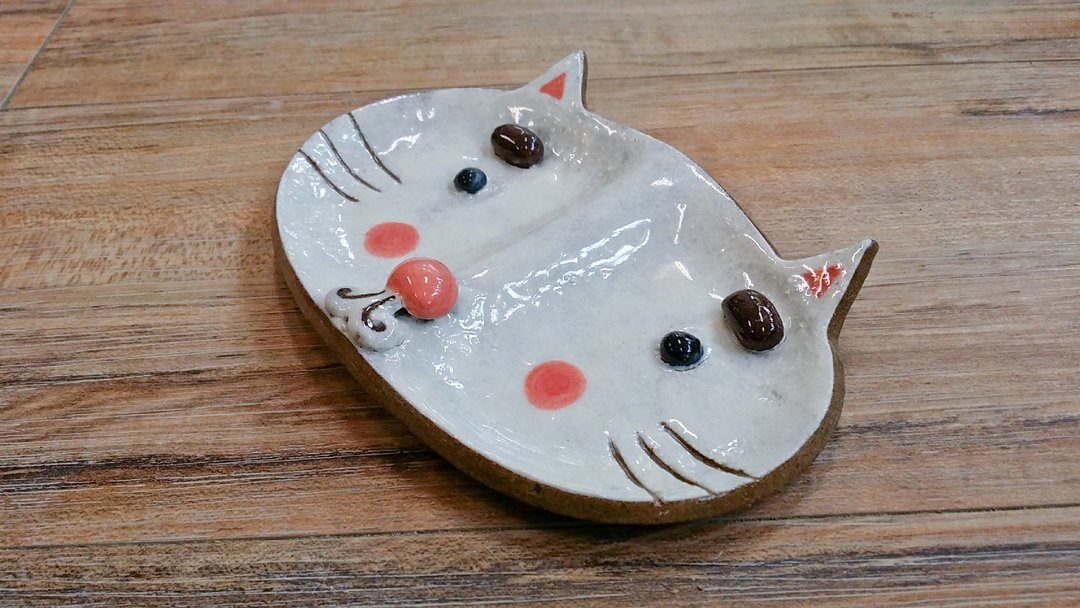 猫咪小王子─害羞脸红红✖造型盘 - 花瓶/陶器 - 其他材质 