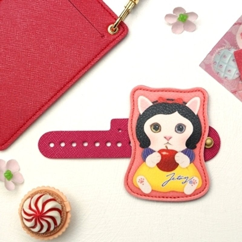 Jetoy,Choo choo甜蜜猫多用途卷线器_Snow white (J1312204) - 卷线器/电线收纳 - 真皮 红色