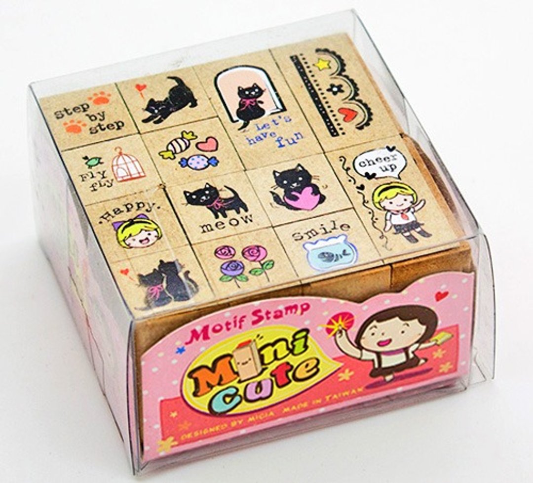 minicute印章组-小黑猫 - 印章/印台 - 木头 