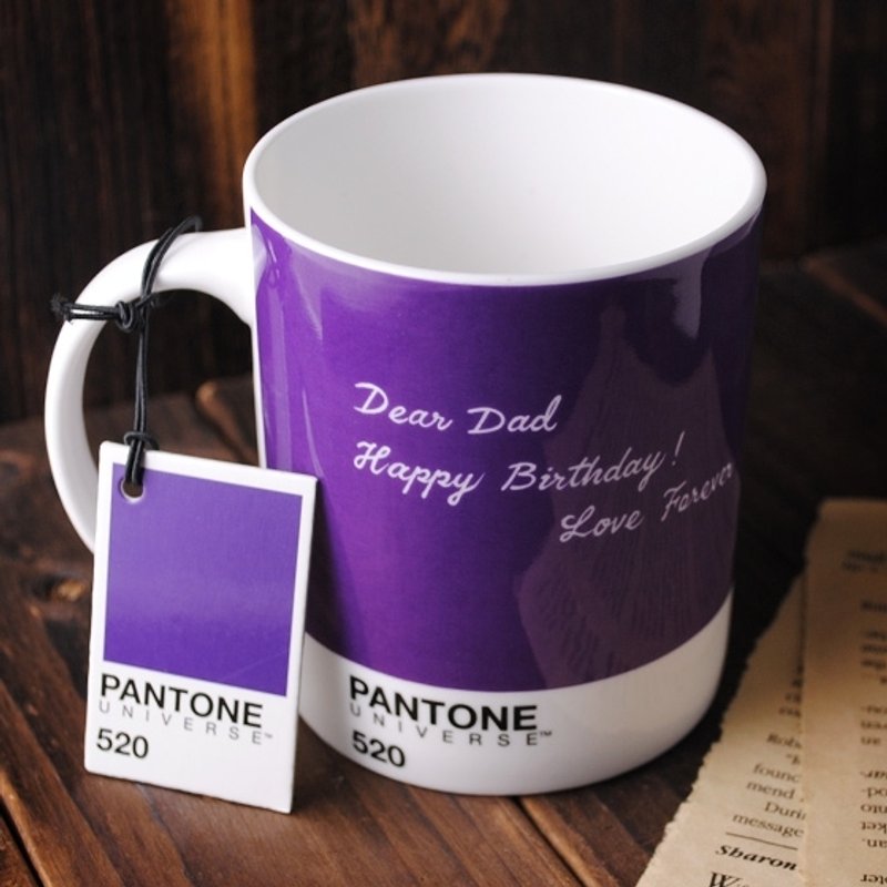 300cc【MSA色票马克杯】(10色)英国PANTONE MUG 刻字马克杯 婚礼小物 生日送礼 - 酒杯/酒器 - 其他材质 紫色