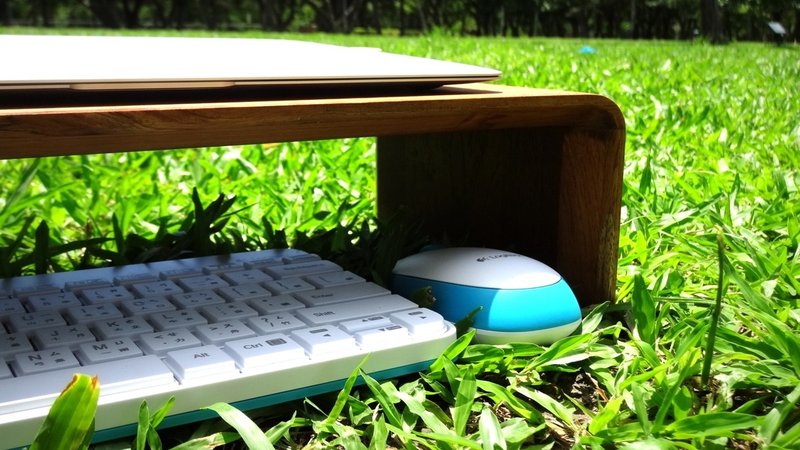 Bestmade 人体工学笔电架。原木手作 - 其他家具 - 木头 金色