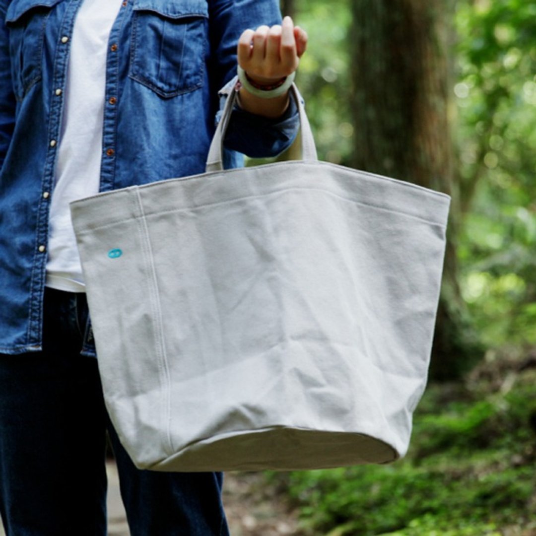 蘑菇Mogu 水洗帆布 / 手提袋 /  Camping / 浅灰 - 手提包/手提袋 - 其他材质 灰色