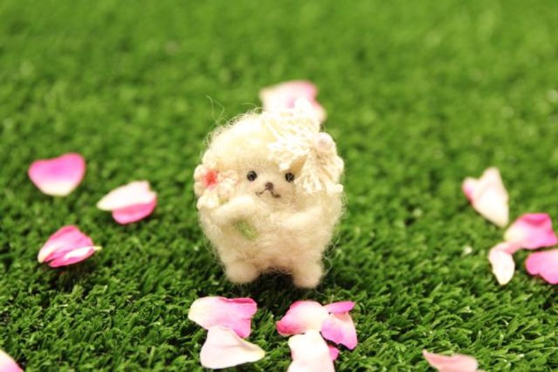 Chibikko-chan Wool Felt Sheep Fraffie-chan - 玩偶/公仔 - 羊毛 