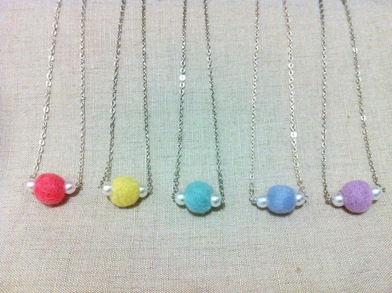●糖果 星球● 项链 - 项链 - 羊毛 多色