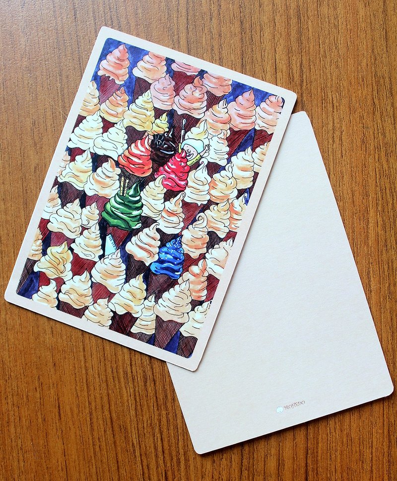 夏日热冰冰 - 卡片/明信片 - 纸 多色