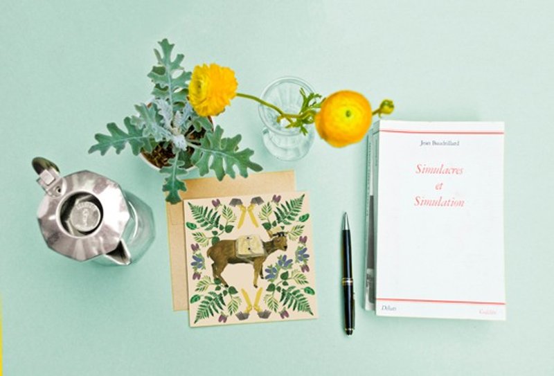 <岛屿的养份>问候卡/长鬃山羊(单张) - 卡片/明信片 - 纸 