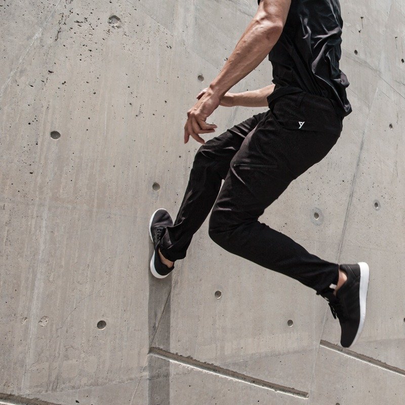 NG品出清_3D多功能束口裤(原价3500) - 男士长裤 - 其他材质 黑色