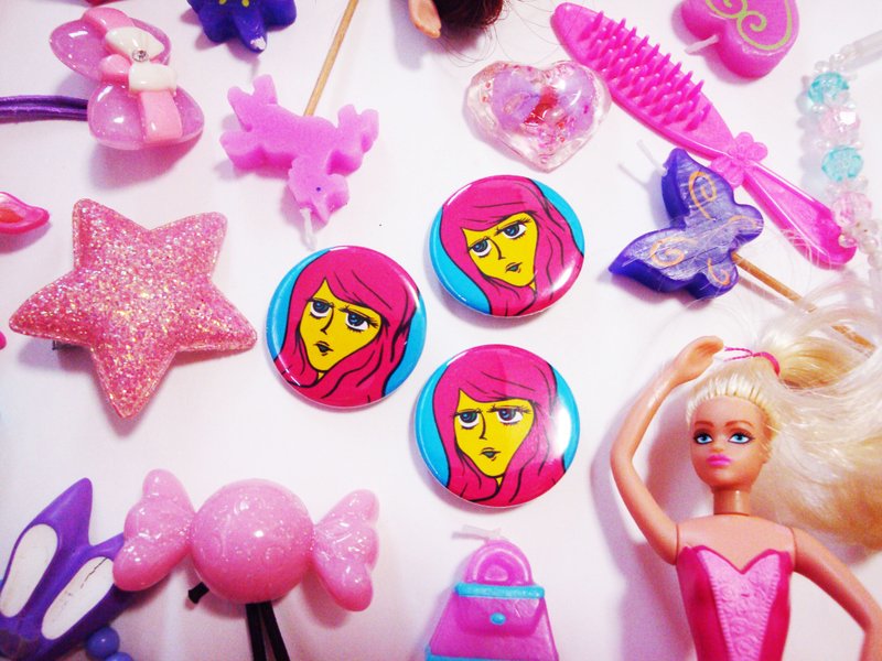 《胸章 别针 胸针》Miss Sexy - 胸针 - 其他金属 多色