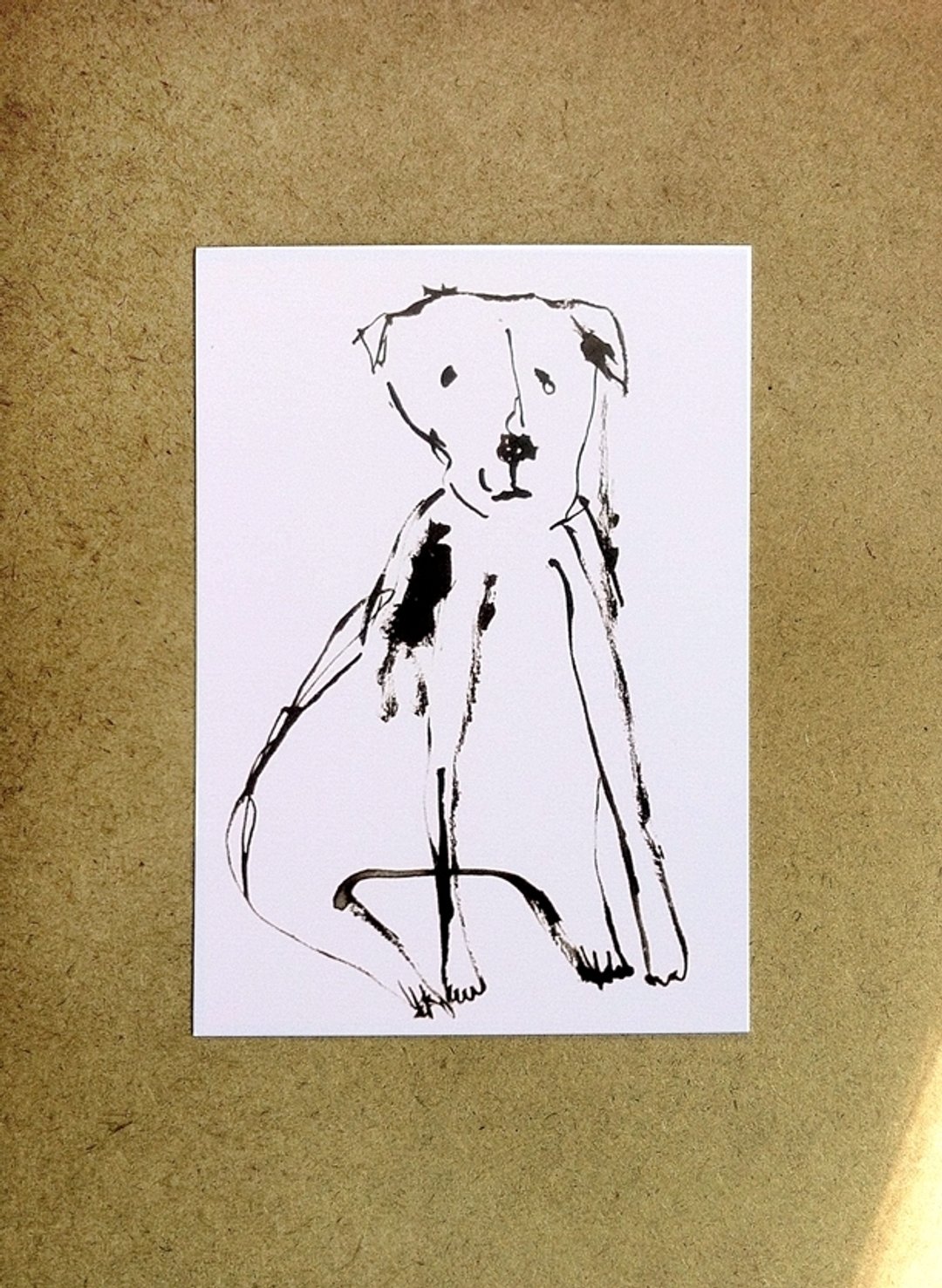 英国订制postcard-Faye moorhouse "dog" - 卡片/明信片 - 纸 