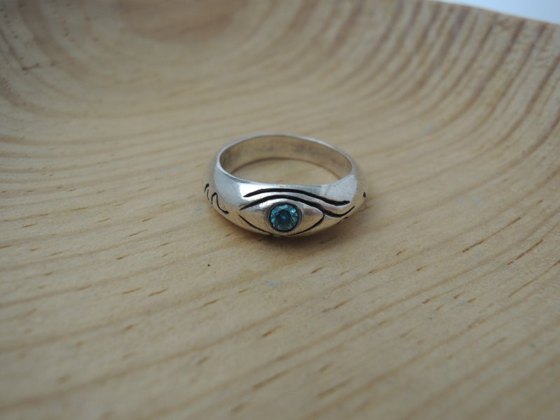 【SES】荷鲁斯之眼戒指,手作纯银银饰 - 戒指 - 其他金属 