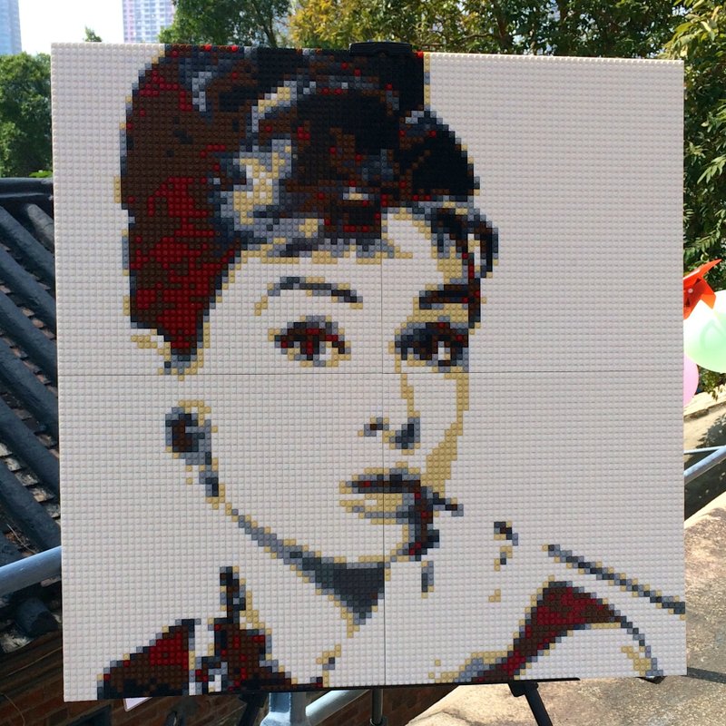 订制DIY积木玩具马赛克boxset (尺寸:Large 80cm x 80cm) - 订制画像 - 塑料 