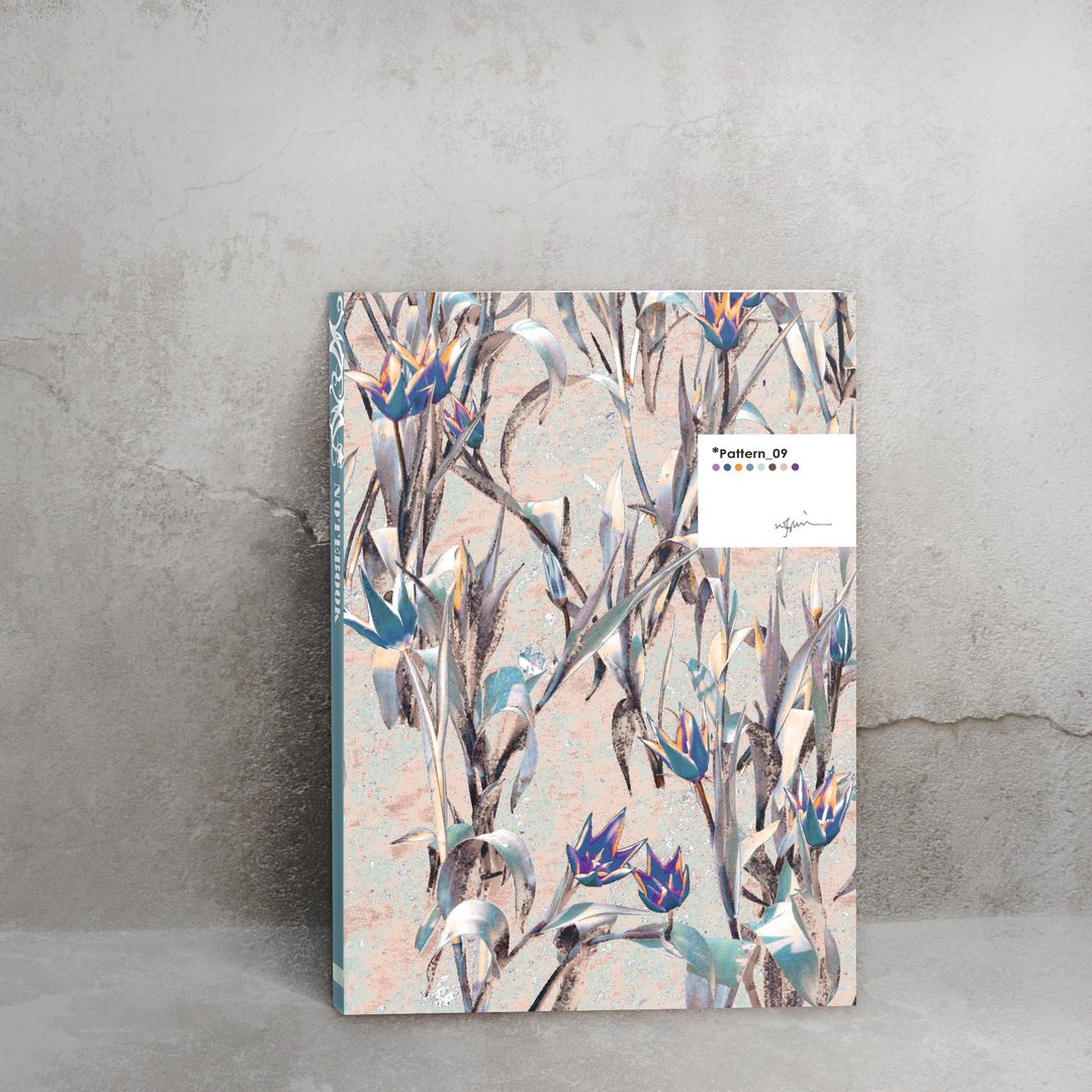 Pattern_09-不撕不可(BOOK)*笔记本 - 笔记本/手帐 - 纸 灰色