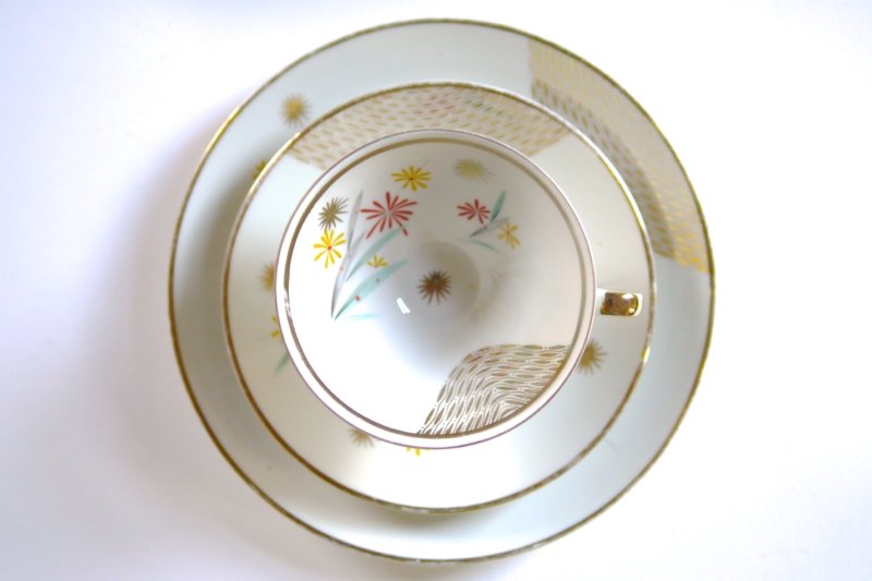 Vintage 复古下午茶杯组 - 茶具/茶杯 - 其他材质 黄色