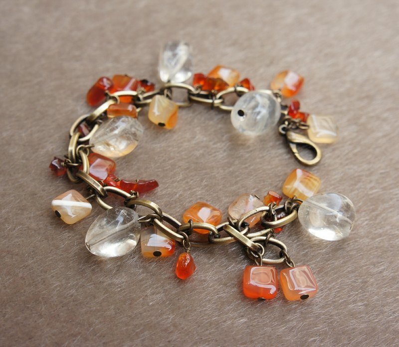 Roaring 20's 青铜系列手链-Orange - 手链/手环 - 宝石 橘色