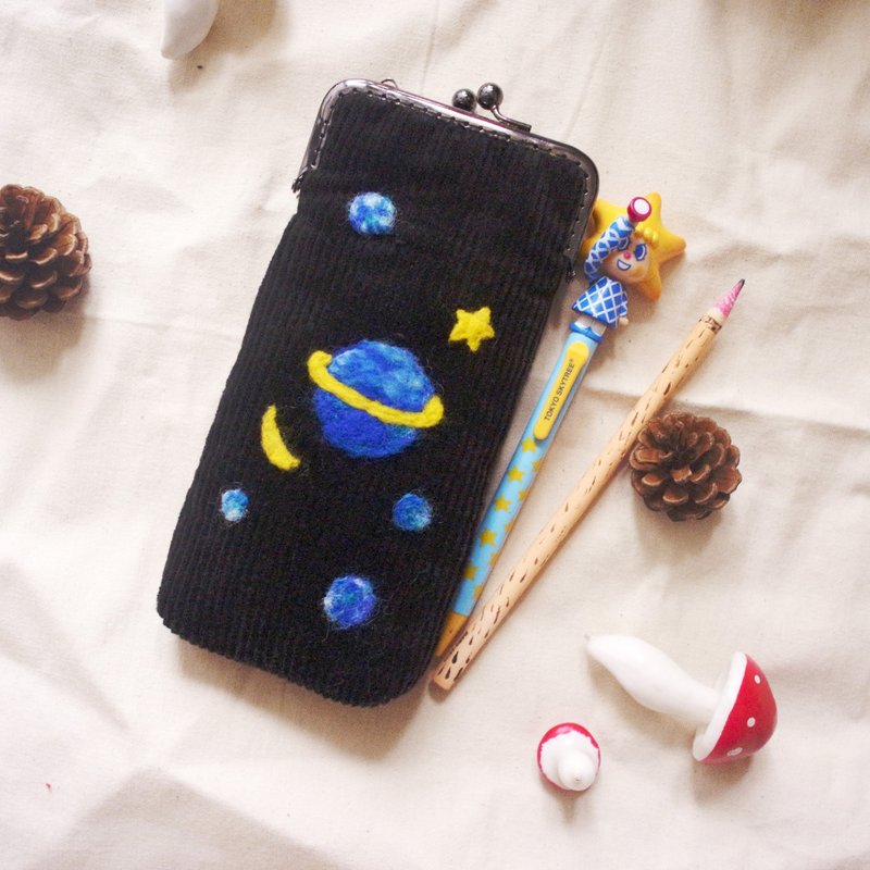 宇宙羊毛毡的笔袋 - 铅笔盒/笔袋 - 其他材质 黑色