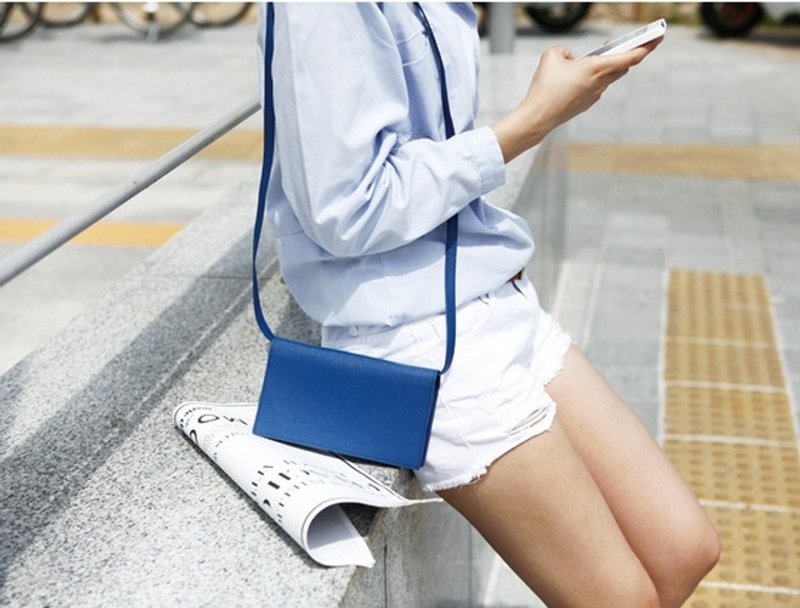 韩国 Antenna Shop SMART CLUTCH ver.2皮革手机手拿钱包 Galaxy Note, S3, iPhone5 - 侧背包/斜挎包 - 真皮 多色