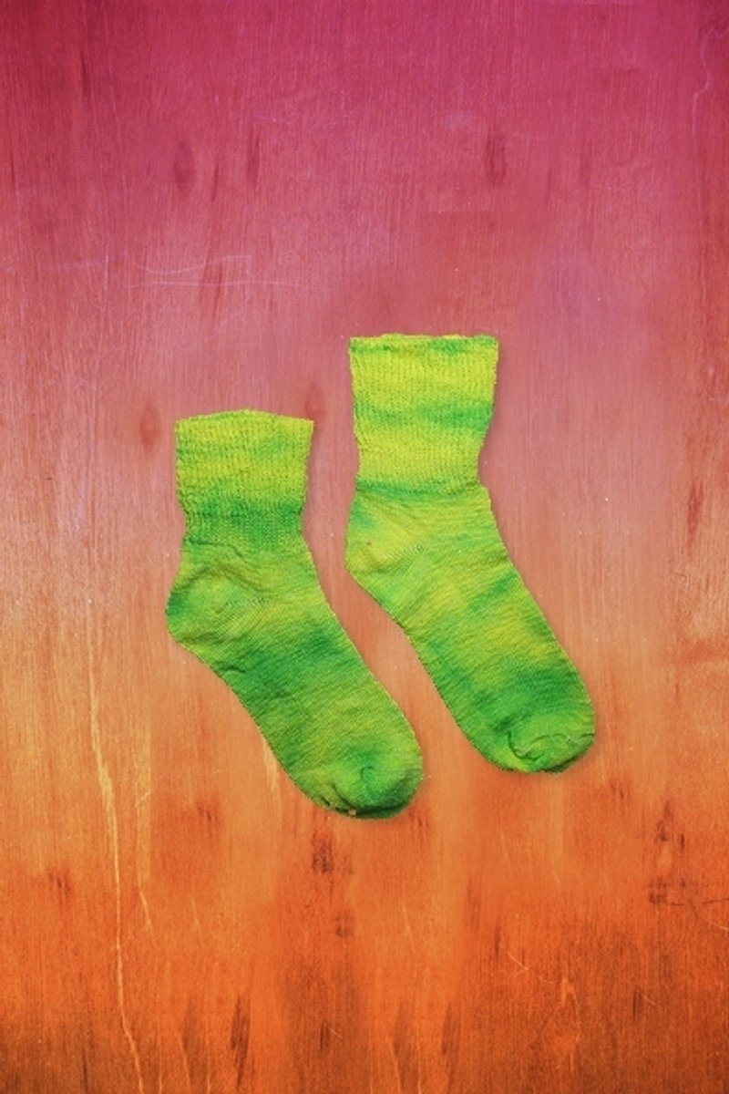 奇异果棉花糖袜(可反摺)!!夏漪眺=knock your socks off !! - 袜子 - 其他材质 绿色