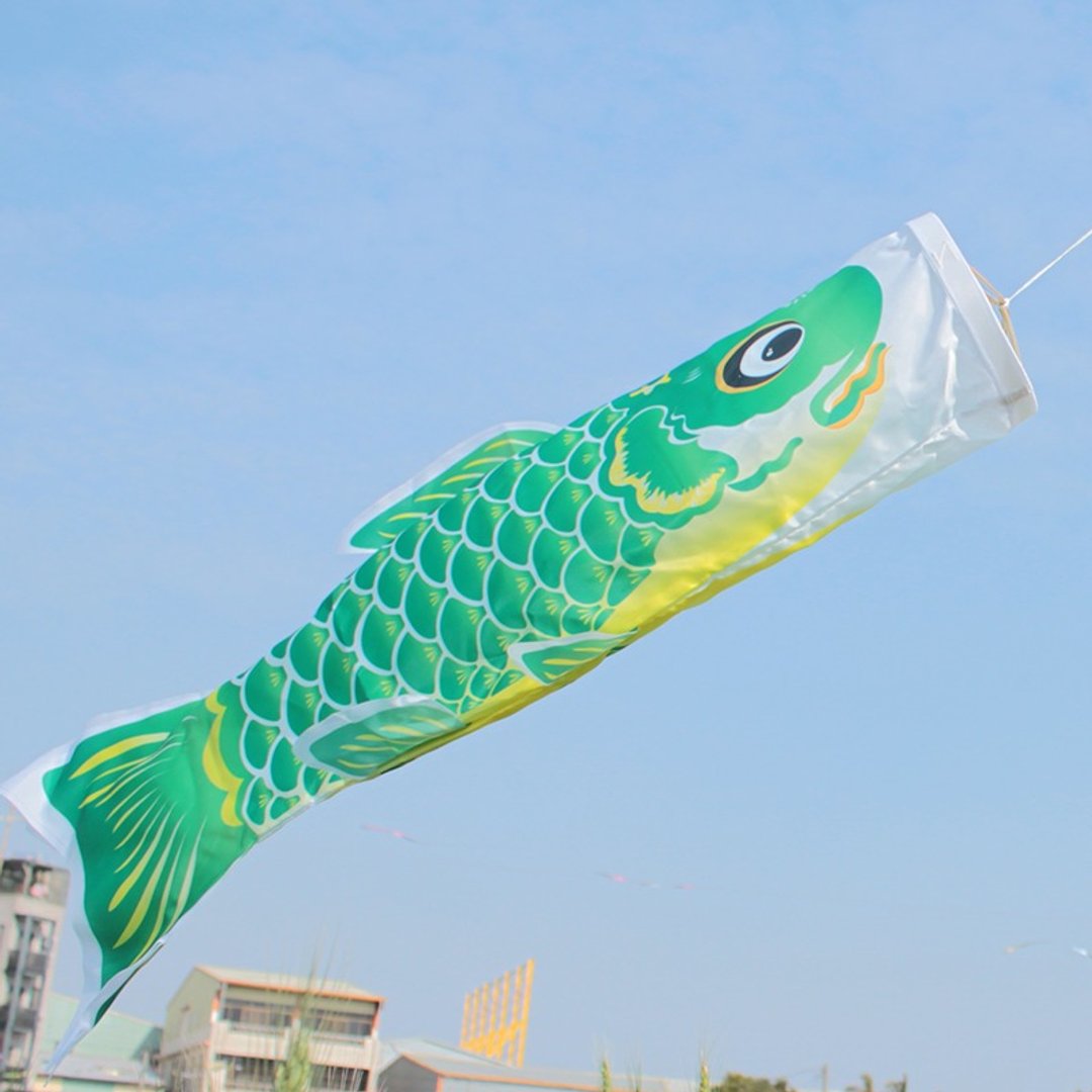 台湾鲤鱼旗90CM (绿) - 摆饰 - 其他材质 绿色