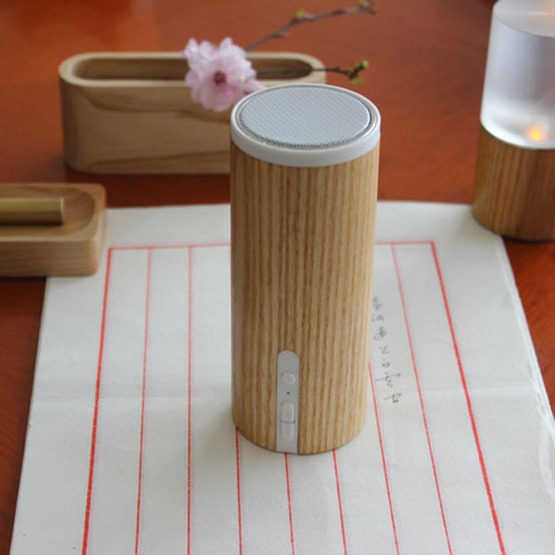 实木蓝牙音箱|纯手工作品|馈赠礼品|礼物|独立品牌|第七天堂 - 扩音器/喇叭 - 木头 橘色