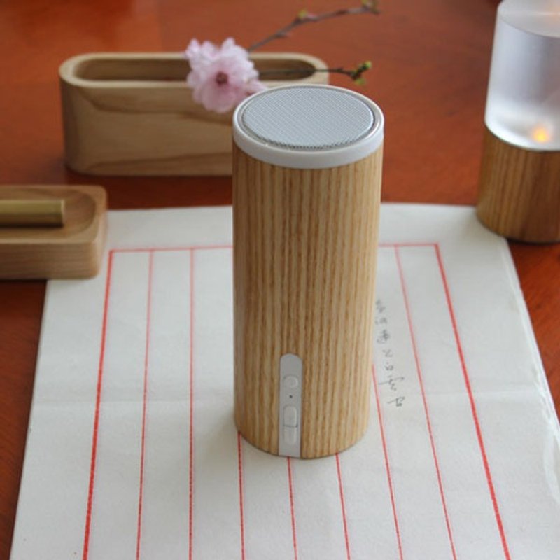 实木蓝牙音箱|纯手工作品|馈赠礼品|礼物|独立品牌|第七天堂 - 扩音器/喇叭 - 木头 橘色
