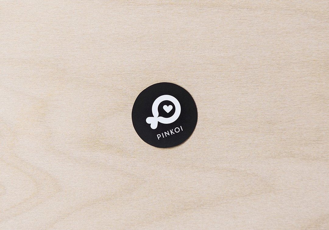 Pinkoi 小鱼小圆贴纸（黑） - 贴纸 - 纸 黑色