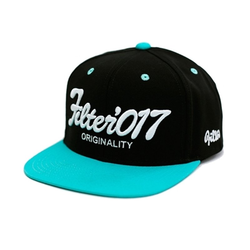 Filter017-棒球帽- VINTAGE FONTS SNAPBACK CAP 复古字体后扣式棒球帽 - 帽子 - 其他材质 黑色