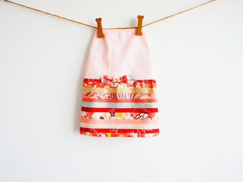 手工限量。日式和风洋装款 宠物衣●pink小女生● 2S - 衣/帽 - 其他材质 粉红色