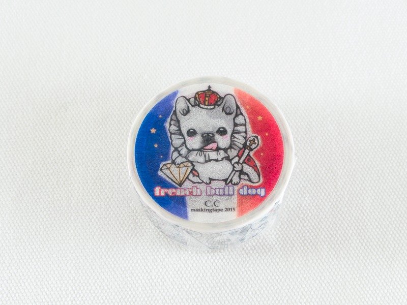 出7蛋ＣＣ款第一代黑白法斗(复刻)ＲＴ纸胶带 - 纸胶带 - 纸 