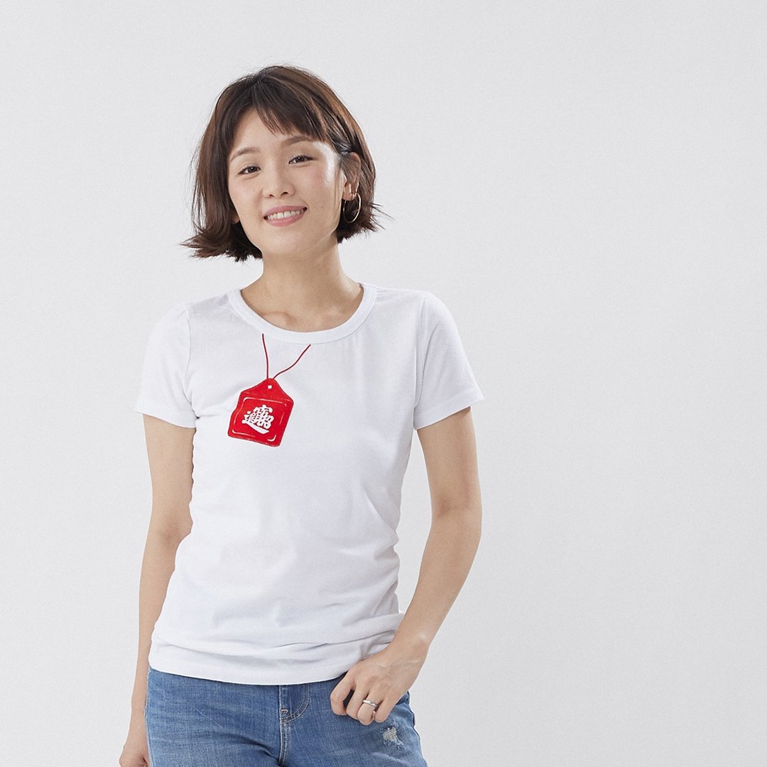 创意好保佑 订制平安服 蜜桃棉T恤 定制 - 女装 T 恤 - 棉 多色