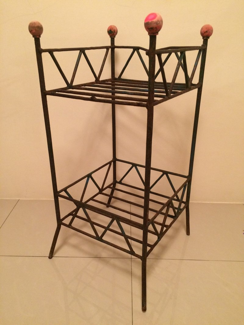 老品铁架茶几边几小桌花台工作台工业风乡村杂货zakka普普风北欧风eames黑胶lomo摄影ikea咖啡多肉园艺古着发廊 - 其他家具 - 其他金属 咖啡色