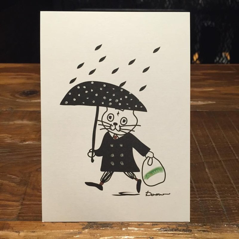 购物日 Cater 明信片 - 卡片/明信片 - 纸 黑色