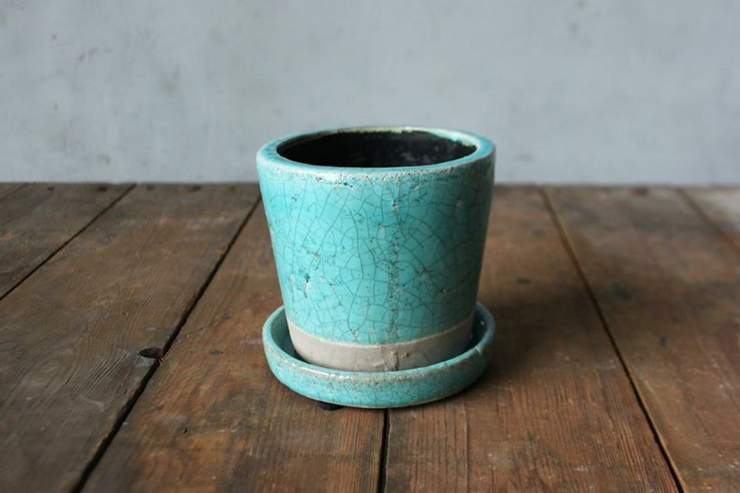 Dulton陶釉烧花盆_地中海蓝turquoise - 花瓶/陶器 - 其他材质 蓝色