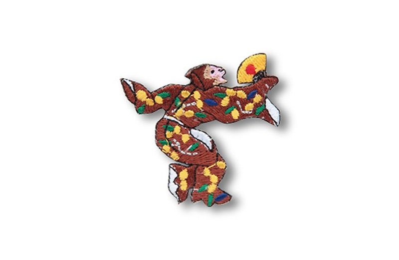 【京东都KYO-TO-TO】縁起物シリーズ_生肖猴(申)绣片 - 编织/刺绣/羊毛毡/裁缝 - 绣线 咖啡色