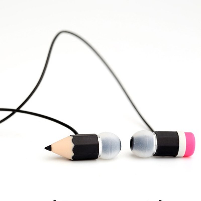 **童趣设计月特惠中** hoomia 好米亚｜【Magic Pencil】魔术铅笔耳机（嘹亮黄） - 耳机 - 硅胶 黄色