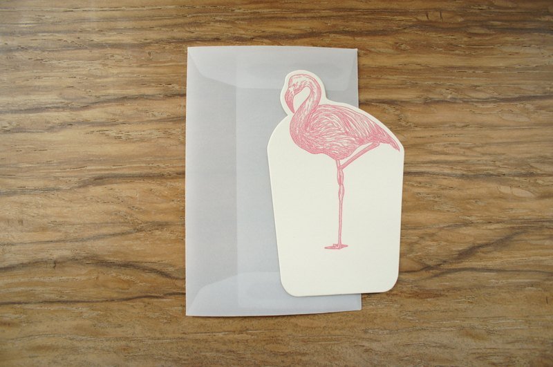 MINI CARD-雾透迷你万用卡 (附雾透小封筒) ---丹顶鹤  (限量) - 卡片/明信片 - 纸 白色